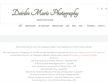 Tablet Screenshot of deirdremariephotography.com